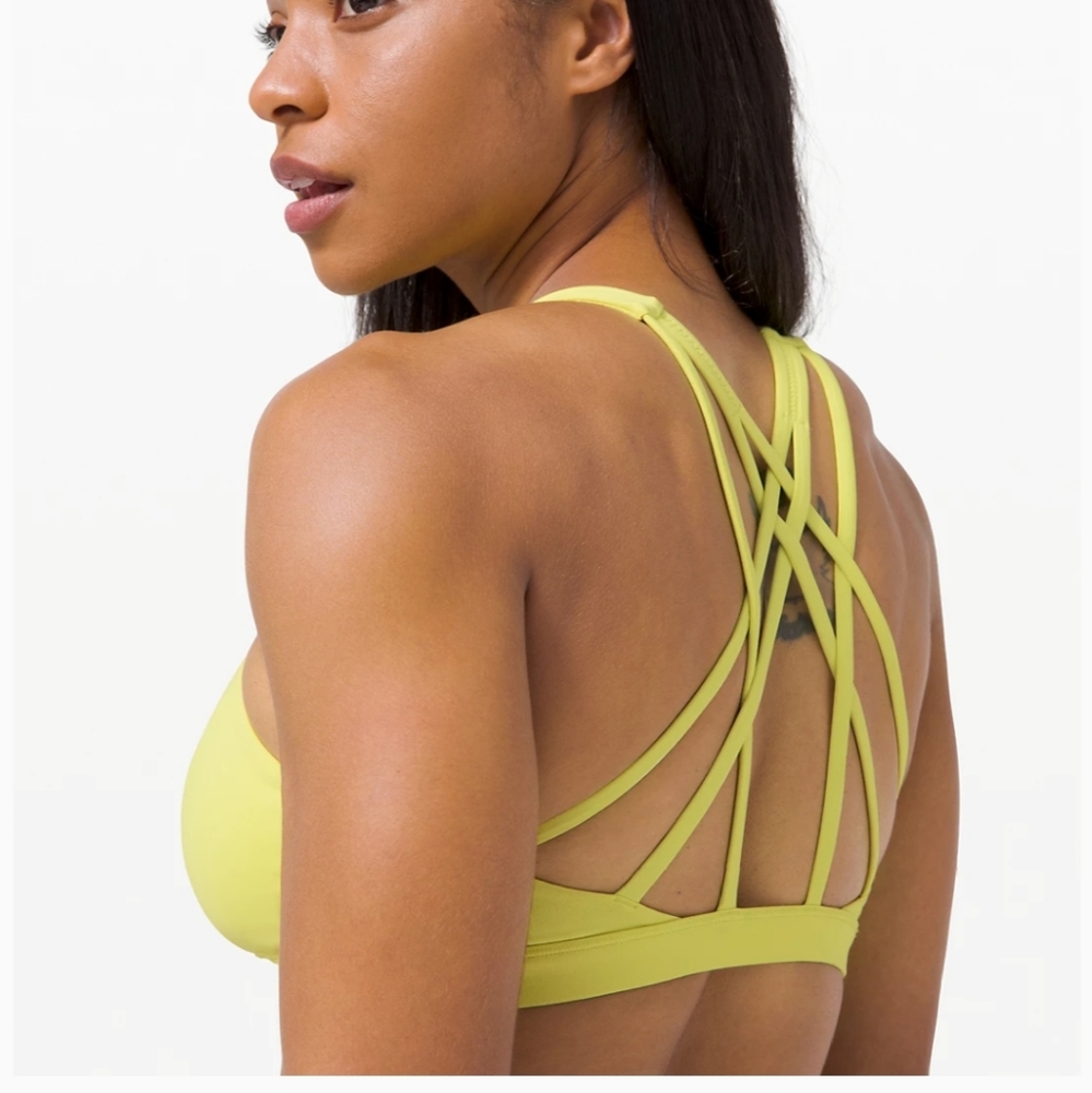 Lululemon Yellow Sports Bra